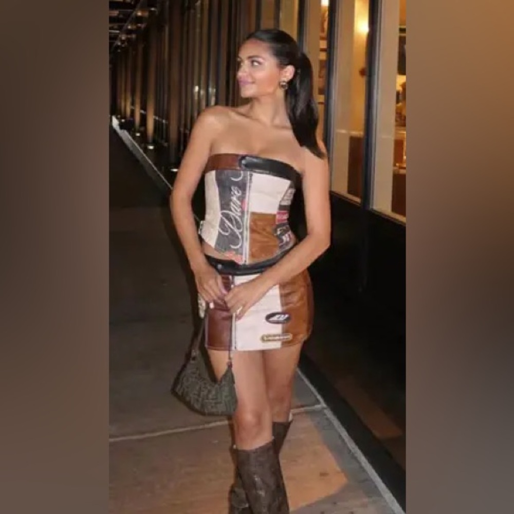 Jaded London Daytona Vegan Leather Corset Top - Picture 4 of 5